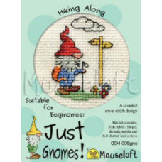 Mouseloft Just Gnomes! Counted Cross Stitch Kit - Hiking Along Mouseloft Just Gnomes! Counted Cross Stitch Kit - Hiking Along
