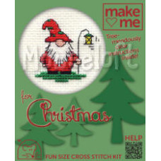 Mouseloft Make Me for Christmas Counted Cross Stitch Kit - Christmas Gnome Mouseloft Make Me for Christmas Counted Cross Stitch Kit - Christmas Gnome