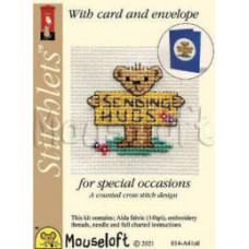 Mouseloft Special Occasions Counted Cross Stitch Card Kit - Sending Hugs Mouseloft Special Occasions Counted Cross Stitch Card Kit - Sending Hugs