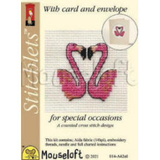 Mouseloft Special Occasions Counted Cross Stitch Card Kit - Flamingo, Flamingo Mouseloft Special Occasions Counted Cross Stitch Card Kit - Flamingo, Flamingo
