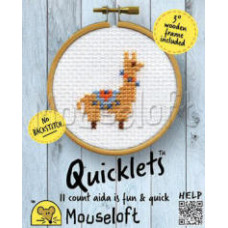 Mouseloft Quicklets Counted Cross Stitch Kit - Llama Mouseloft Quicklets Counted Cross Stitch Kit - Llama
