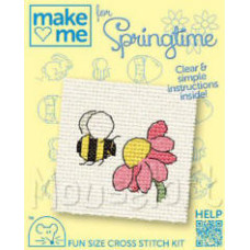 Mouseloft Make Me for Springtime Counted Cross Stitch Kit - Bee Mouseloft Make Me for Springtime Counted Cross Stitch Kit - Bee