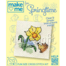 Mouseloft Make Me for Springtime Counted Cross Stitch Kit - Daffodil and Hedgehog Mouseloft Make Me for Springtime Counted Cross Stitch Kit - Daffodil and Hedgehog