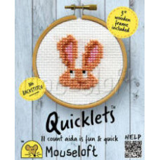 Mouseloft Quicklets Counted Cross Stitch Kit - Bunny Mouseloft Quicklets Counted Cross Stitch Kit - Bunny