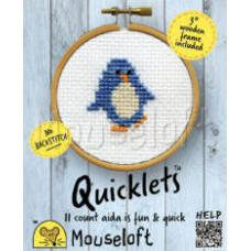 Mouseloft Quicklets Counted Cross Stitch Kit - Penguin Mouseloft Quicklets Counted Cross Stitch Kit - Penguin