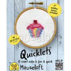 Mouseloft Quicklets Counted Cross Stitch Kit - Cupcake Mouseloft Quicklets Counted Cross Stitch Kit - Cupcake