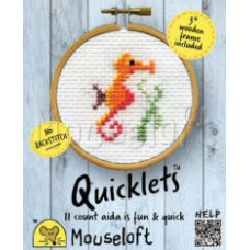 Mouseloft Quicklets Counted Cross Stitch Kit - Seahorse Mouseloft Quicklets Counted Cross Stitch Kit - Seahorse