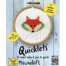 Mouseloft Quicklets Counted Cross Stitch Kit - Fox Mouseloft Quicklets Counted Cross Stitch Kit - Fox