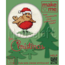 Mouseloft Make Me for Christmas Counted Cross Stitch Kit - Robin Mouseloft Make Me for Christmas Counted Cross Stitch Kit - Robin