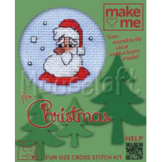 Mouseloft Make Me for Christmas Counted Cross Stitch Kit - Santa Mouseloft Make Me for Christmas Counted Cross Stitch Kit - Santa