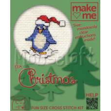 Mouseloft Make Me for Christmas Counted Cross Stitch Kit - Penguin Mouseloft Make Me for Christmas Counted Cross Stitch Kit - Penguin