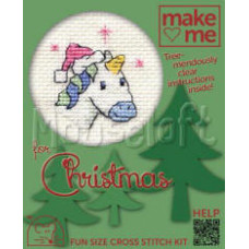 Mouseloft Make Me for Christmas Counted Cross Stitch Kit - Unicorn Mouseloft Make Me for Christmas Counted Cross Stitch Kit - Unicorn