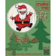 Mouseloft Make Me for Christmas Counted Cross Stitch Kit - Roly-Poly Santa Mouseloft Make Me for Christmas Counted Cross Stitch Kit - Roly-Poly Santa