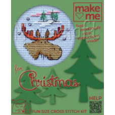 Mouseloft Make Me for Christmas Counted Cross Stitch Kit - Moose Mouseloft Make Me for Christmas Counted Cross Stitch Kit - Moose