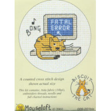 Mouseloft Biscuit the Cat Counted Cross Stitch Kit - Fatal Error Mouseloft Biscuit the Cat Counted Cross Stitch Kit - Fatal Error