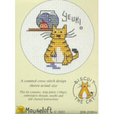 Mouseloft Biscuit the Cat Counted Cross Stitch Kit - Yeuk! Mouseloft Biscuit the Cat Counted Cross Stitch Kit - Yeuk!