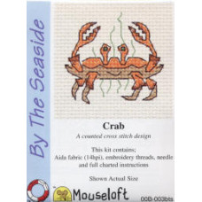 Mouseloft By the Seaside Counted Cross Stitch Kit - Crab Mouseloft By the Seaside Counted Cross Stitch Kit - Crab