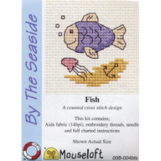 Mouseloft By the Seaside Counted Cross Stitch Kit - Fish Mouseloft By the Seaside Counted Cross Stitch Kit - Fish
