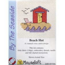 Mouseloft By the Seaside Counted Cross Stitch Kit - Beach Hut Mouseloft By the Seaside Counted Cross Stitch Kit - Beach Hut