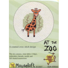 Mouseloft At the Zoo Counted Cross Stitch Kit - Giraffe Mouseloft At the Zoo Counted Cross Stitch Kit - Giraffe