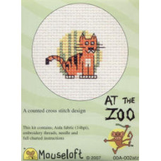 Mouseloft At the Zoo Counted Cross Stitch Kit - Tiger Mouseloft At the Zoo Counted Cross Stitch Kit - Tiger