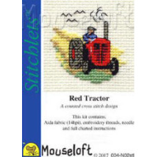 Mouseloft Stitchlets Counted Cross Stitch Kit - Red Tractor