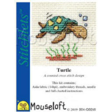 Mouseloft Stitchlets Counted Cross Stitch Kit - Turtle Mouseloft Stitchlets Counted Cross Stitch Kit - Turtle
