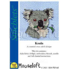 Mouseloft Stitchlets Counted Cross Stitch Kit - Koala Mouseloft Stitchlets Counted Cross Stitch Kit - Koala