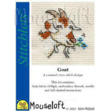 Mouseloft Stitchlets Counted Cross Stitch Kit - Goat Mouseloft Stitchlets Counted Cross Stitch Kit - Goat