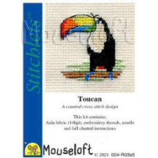 Mouseloft Stitchlets Counted Cross Stitch Kit - Toucan Mouseloft Stitchlets Counted Cross Stitch Kit - Toucan