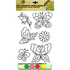 Window Dressing Kit - Rosebud and Butterflies Window Dressing Kit - Rosebud and Butterflies