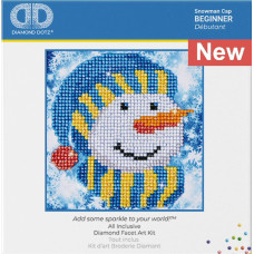 Diamond Dotz® Picture Kits - small - Snowman Cap Diamond Dotz® Picture Kits - small - Snowman Cap