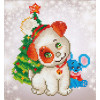 Diamond Dotz® Picture Kits - medium - Christmas Pup and Mouse Diamond Dotz® Picture Kits - medium - Christmas Pup and Mouse