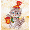 Diamond Dotz® Picture Kits - medium - Christmas Kitten Glow Diamond Dotz® Picture Kits - medium - Christmas Kitten Glow