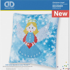Diamond Dotz® Mini Cushion Cover Kit - Christmas Angel Diamond Dotz® Mini Cushion Cover Kit - Christmas Angel