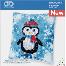 Diamond Dotz® Mini Cushion Cover Kit - Christmas Penguin Diamond Dotz® Mini Cushion Cover Kit - Christmas Penguin