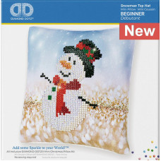 Diamond Dotz® Mini Cushion Cover Kit - Snowman Top Hat Diamond Dotz® Mini Cushion Cover Kit - Snowman Top Hat