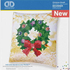 Diamond Dotz® Mini Cushion Cover Kit - Christmas Wreath Diamond Dotz® Mini Cushion Cover Kit - Christmas Wreath