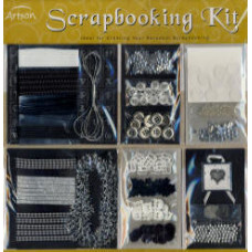 Scrap Booking and Craft Accessories Kit - Black / Silver Scrap Booking and Craft Accessories Kit - Black / Silver