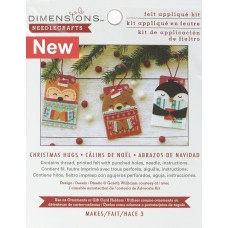 Felt Appliqué Kit - Christmas Hugs Gift Card Holders or Decorations Felt Appliqué Kit - Christmas Hugs Gift Card Holders or Decorations