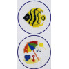 Stitch Garden Counted Cross Stitch Kit - Fish and At the Beach Stitch Garden Counted Cross Stitch Kit - Fish and At the Beach