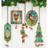 Plastic Canvas Christmas Kit - Dimensions Jingle Bell Christmas Ornaments