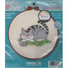 Dimensions Learn a Craft Cross Stitch Hoop Kit - Printed Cross Stitch A Cat and a Mouse Dimensions Learn a Craft Cross Stitch Hoop Kit - Printed Cross Stitch A Cat and a Mouse