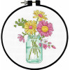 Dimensions Learn a Craft Cross Stitch Hoop Kit - Counted Cross Stitch Summer Flowers Dimensions Learn a Craft Cross Stitch Hoop Kit - Counted Cross Stitch Summer Flowers