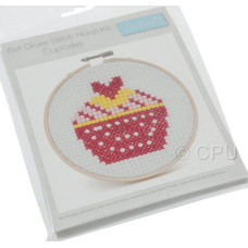 Felt Cross Stitch Hoop Kit - Cup Cake Felt Cross Stitch Hoop Kit - Cup Cake