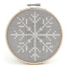 Felt Cross Stitch Hoop Kit - Snowflake Felt Cross Stitch Hoop Kit - Snowflake