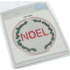 Felt Cross Stitch Hoop Kit - Noel Felt Cross Stitch Hoop Kit - Noel
