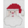 Cross Stitch Christmas Card Kit - Santa Cross Stitch Christmas Card Kit - Santa
