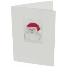 Cross Stitch Christmas Card Kit - Santa Cross Stitch Christmas Card Kit - Santa