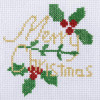 Stitch your Own Mini Cross Stitch Kit - Merry Christmas Stitch your Own Mini Cross Stitch Kit - Merry Christmas